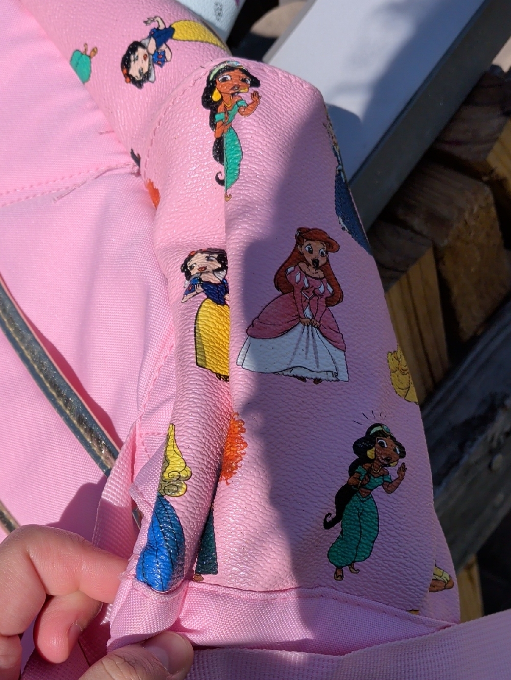 Pink Princess Pattern Mini Backpack - Picture 4 of 5